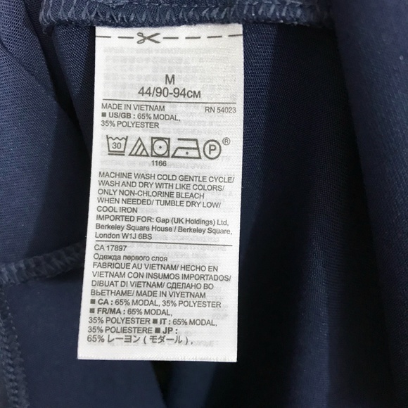 Banana Republic Navy Modal Button Down Shirt - Picture 7 of 7